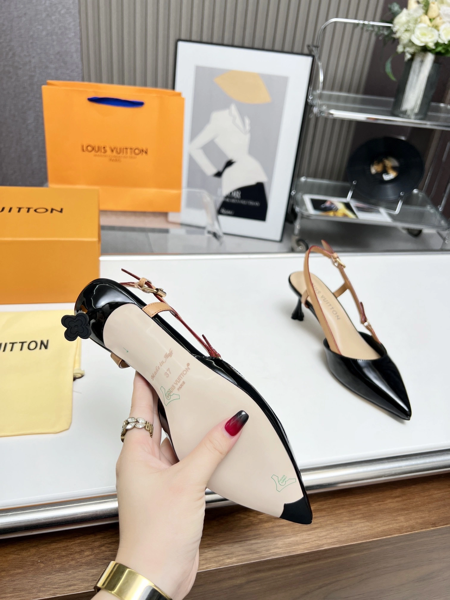 COCO-- 8V 1ACBIX cowhide Heel height：5.5CM item:D-X000I0353